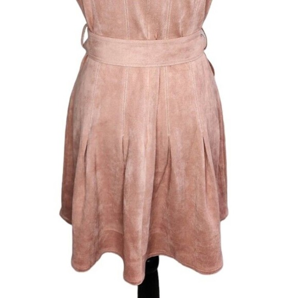 Fate Flutter Short Sleeve Summer Dress Cinched Belt Waist Pleated NWT Size M - Picture 6 of 12